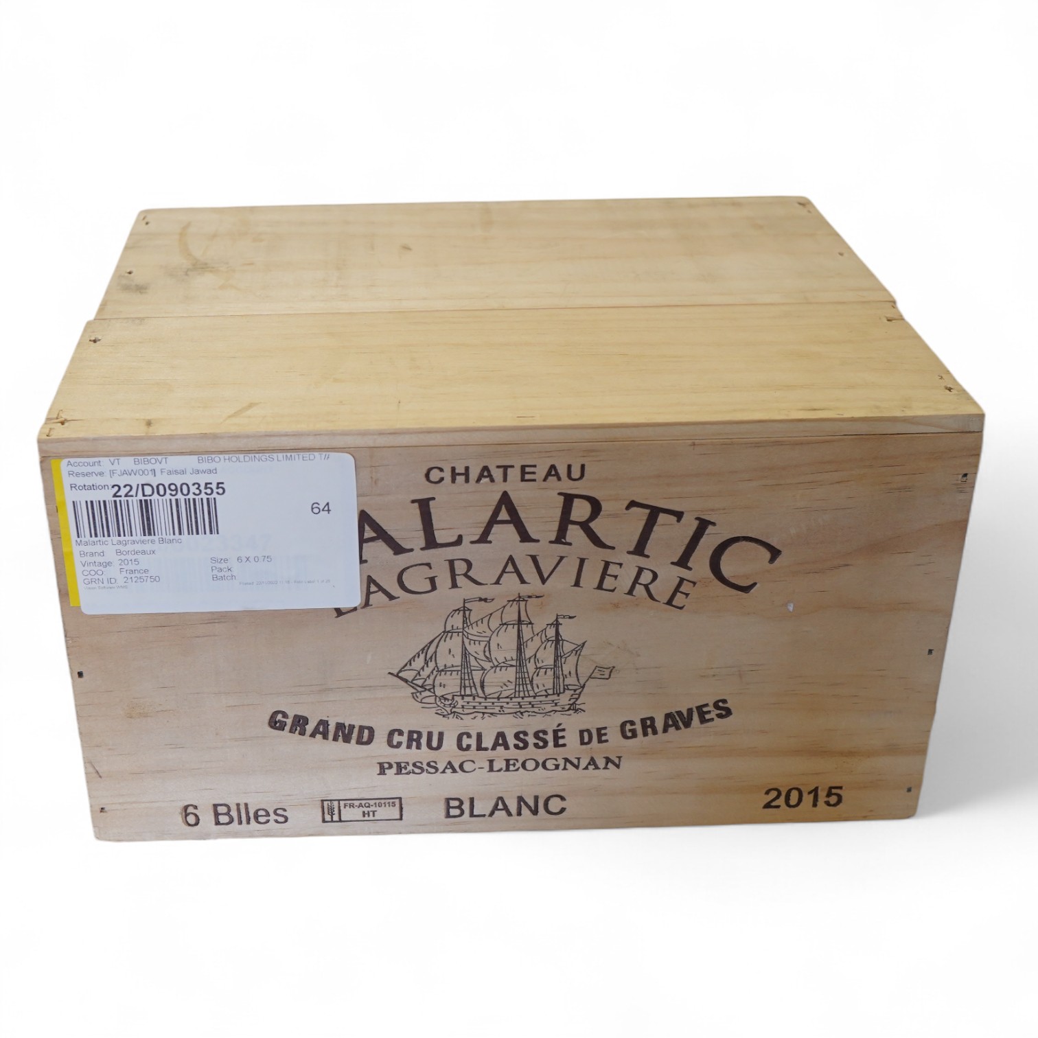 Château Malartic-Lagravière Blanc, 2015